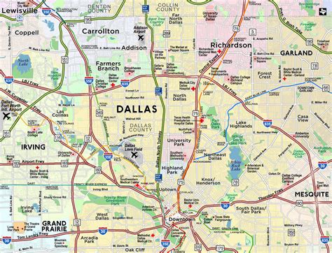 Key principles of MAP Map Of Dallas Fort Worth
